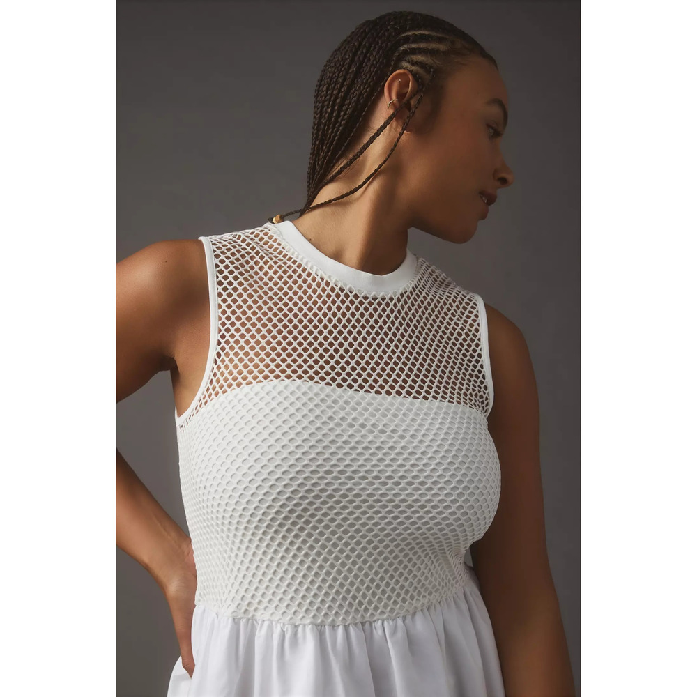 New Anthropologie Maeve Bubble Twofer Dress $160 PLUS 2X White - Picture 3 of 10